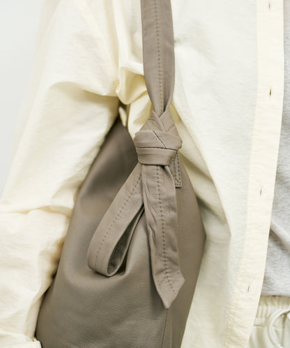 Stroll shoulder bag - Greige / goatskin Bare