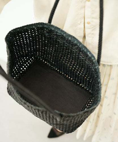 #16/ Book carry (black) / goatskin "GOAT MESH"