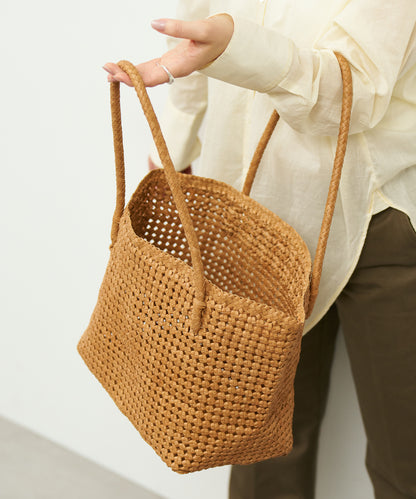 #16/ Book carry (camel) / goatskin "GOAT MESH"