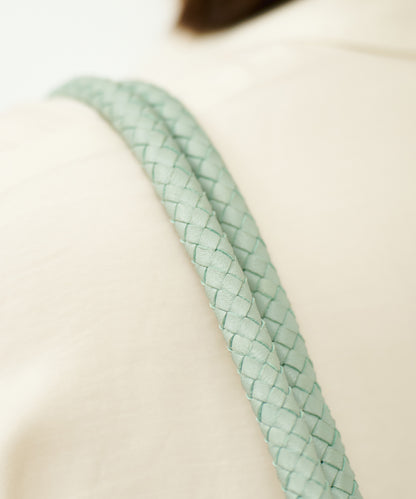 #16/ Book carry (sage green) / goatskin "GOAT MESH"