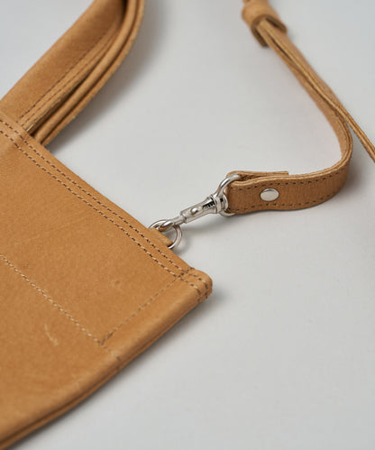 #30/ Lunch bag S_carry light (camel) / pigskin "HALLIE"