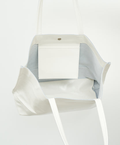 Wide tote bag L / pigskin Cerato