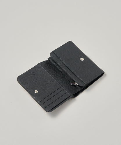 【25AW】#51b/邮差钱包S(墨黑色)/牛皮“PHILIP” 