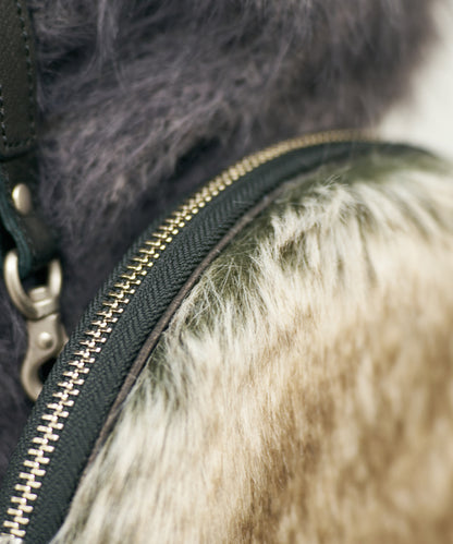 #88a / Tambourine Shoulder Bag / Pigskin "HALLIE × Craft fur"