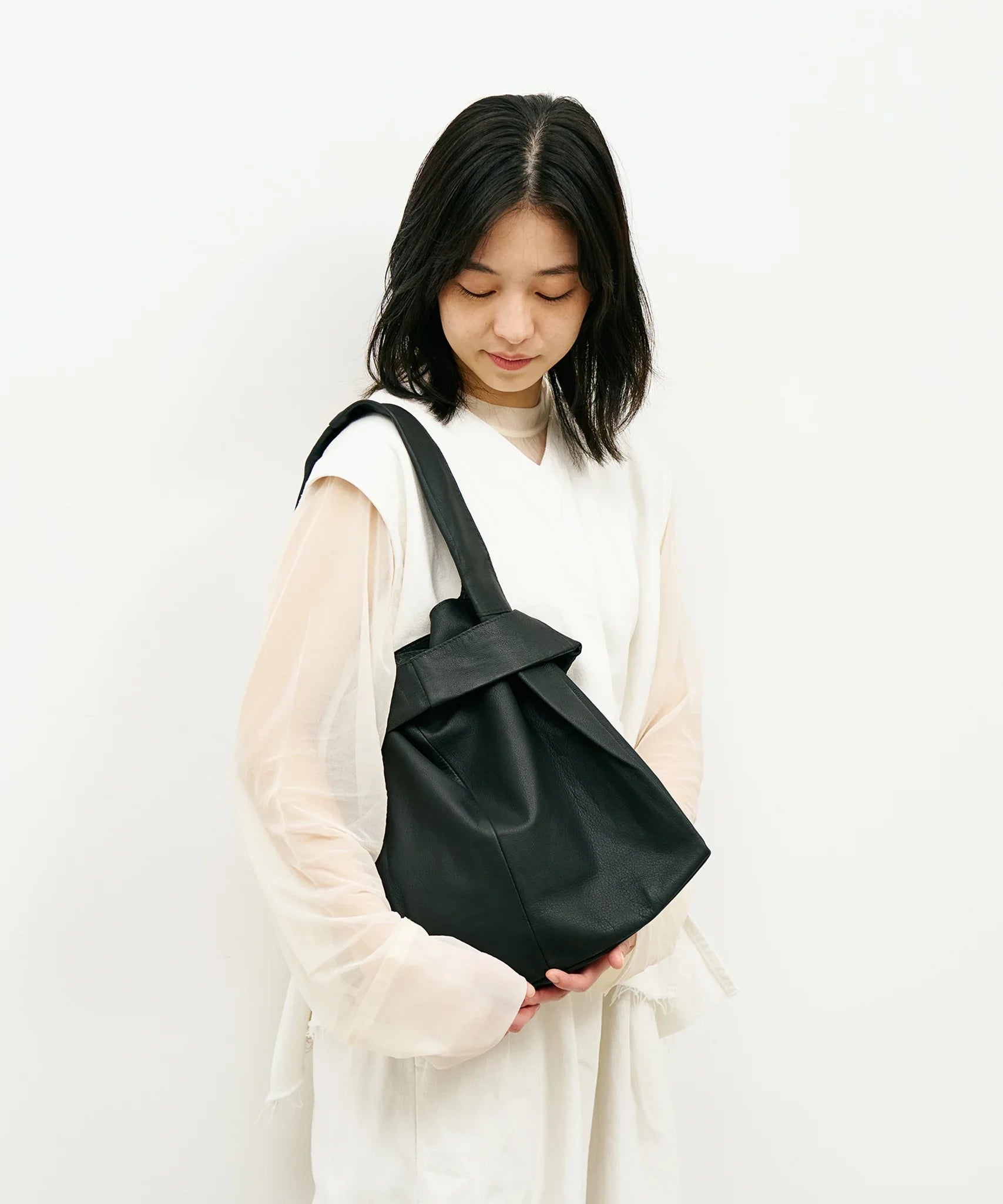 REN / Tokyo】Goat Leather Bag | Reji-Bukuro Inspired, Soft & Ages