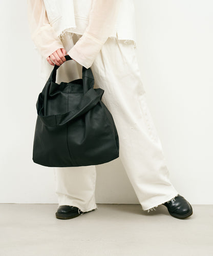 #11/ 2way Reji-bukuro M（黑色）/山羊皮“BARE”