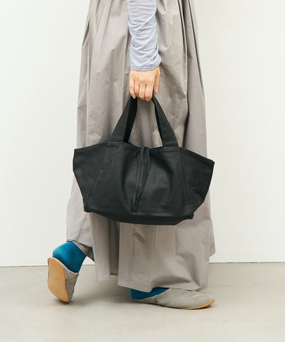 #11《Limited 20%》Dachs tote bag S (black) / goatskin "BARE"