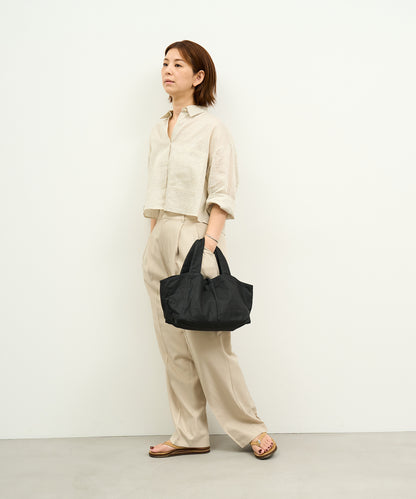 #11 / Dachs tote bag S (black) / goatskin "BARE"