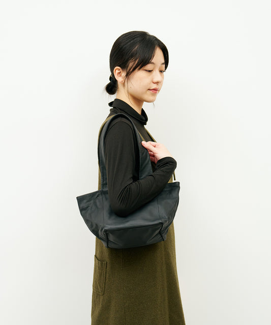 #11/ Carry Tote (black) / goatskin "BARE"