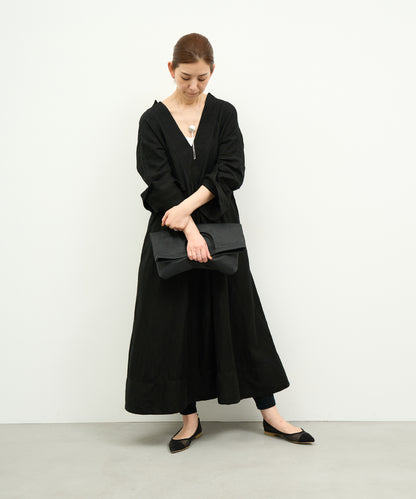 #11/ LP bag (black) / goatskin "BARE"