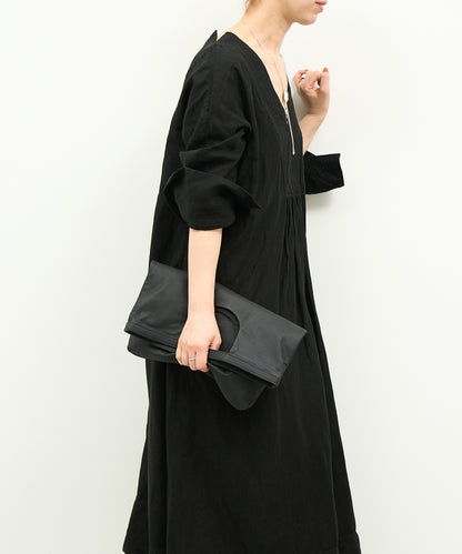 #11/ LP bag (black) / goatskin "BARE"