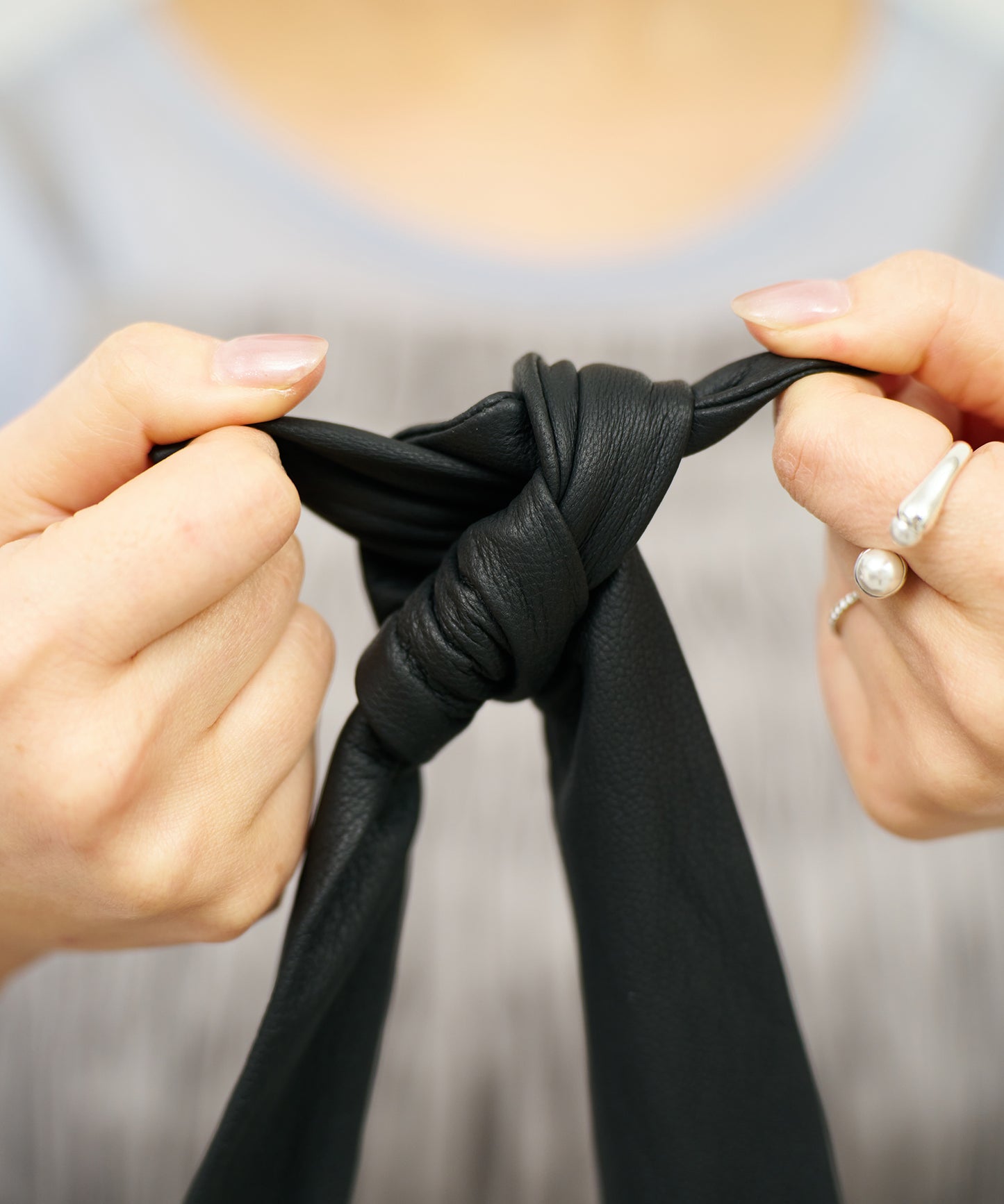 #11《Limited 20%》Round Shoulder Separate (black) / goatskin "BARE"