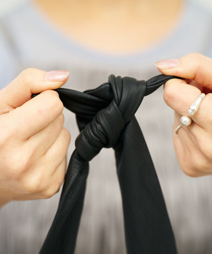 #11《Limited 20%》Round Shoulder Separate (black) / goatskin "BARE"