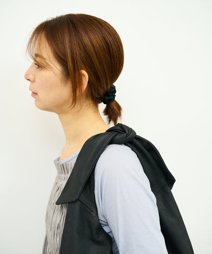 #11《Limited 20%》Round Shoulder Separate (black) / goatskin "BARE"