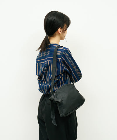 #11《Limited 20%》Arch Zip Shoulder Bag (black) / goatskin 