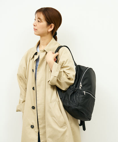 #11/ Daily backpack (black) / goatskin "BARE"