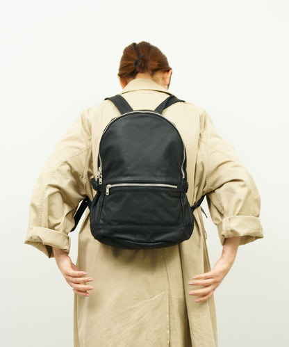 #11/ Daily backpack (black) / goatskin "BARE"