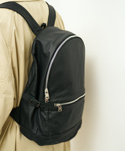 #11/ Daily backpack (black) / goatskin "BARE"