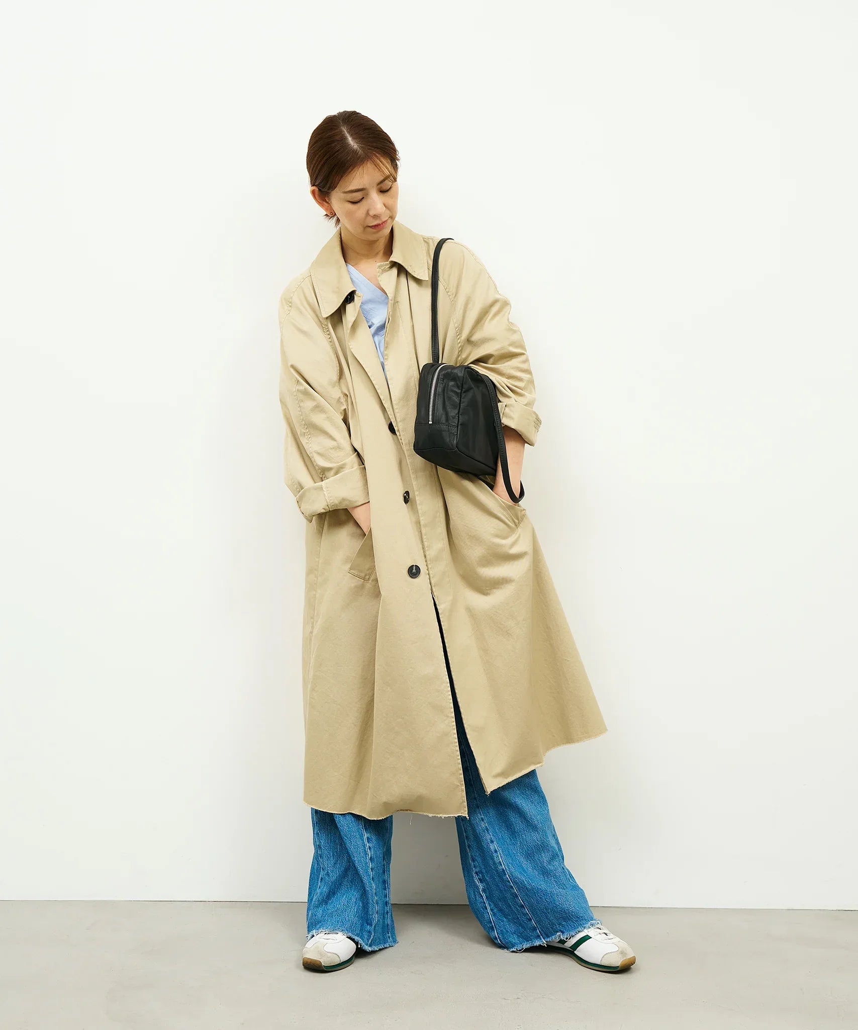 REN / Tokyo】Soft Leather Box Bag | Minimalist Leather Bag - 日本