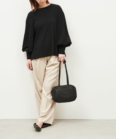 #11《SALE 10%》Slouchy Box Bag S (black) / goatskin 