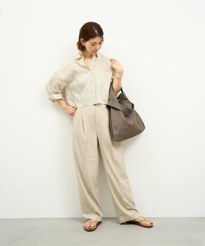 #11b / 2way Reji-bukuro M (greige) / goatskin "BARE"