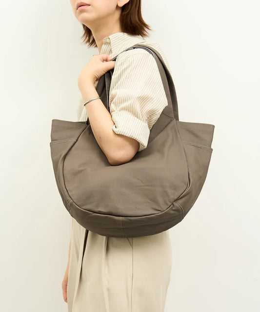 Pumpkin sack (greige) / goatskin "BARE" - REN WEB SHOP