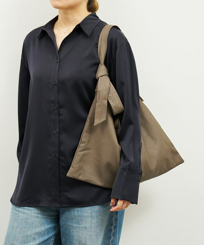 2way Square shoulder - Greige  / goatskin Bare