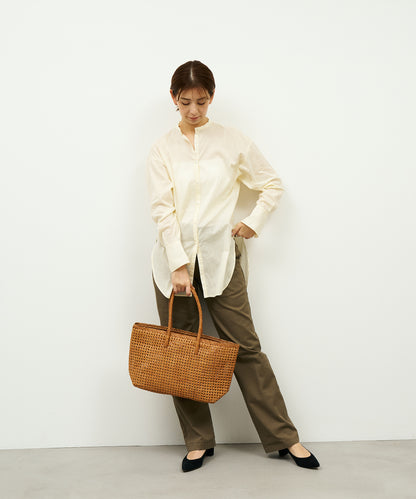 #16/ 籃子手提包 M（駝色）/ 山羊皮“GOAT MESH” 