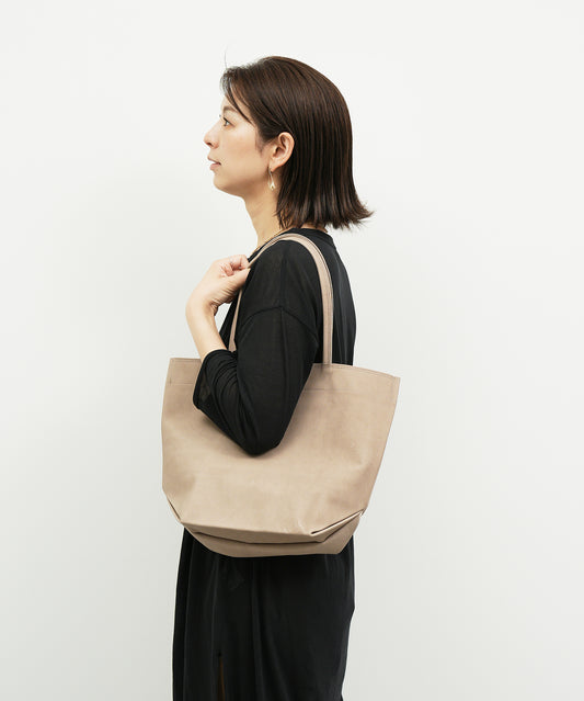 #30/ Lunch bag M (pink beige) / pigskin "HALLIE"