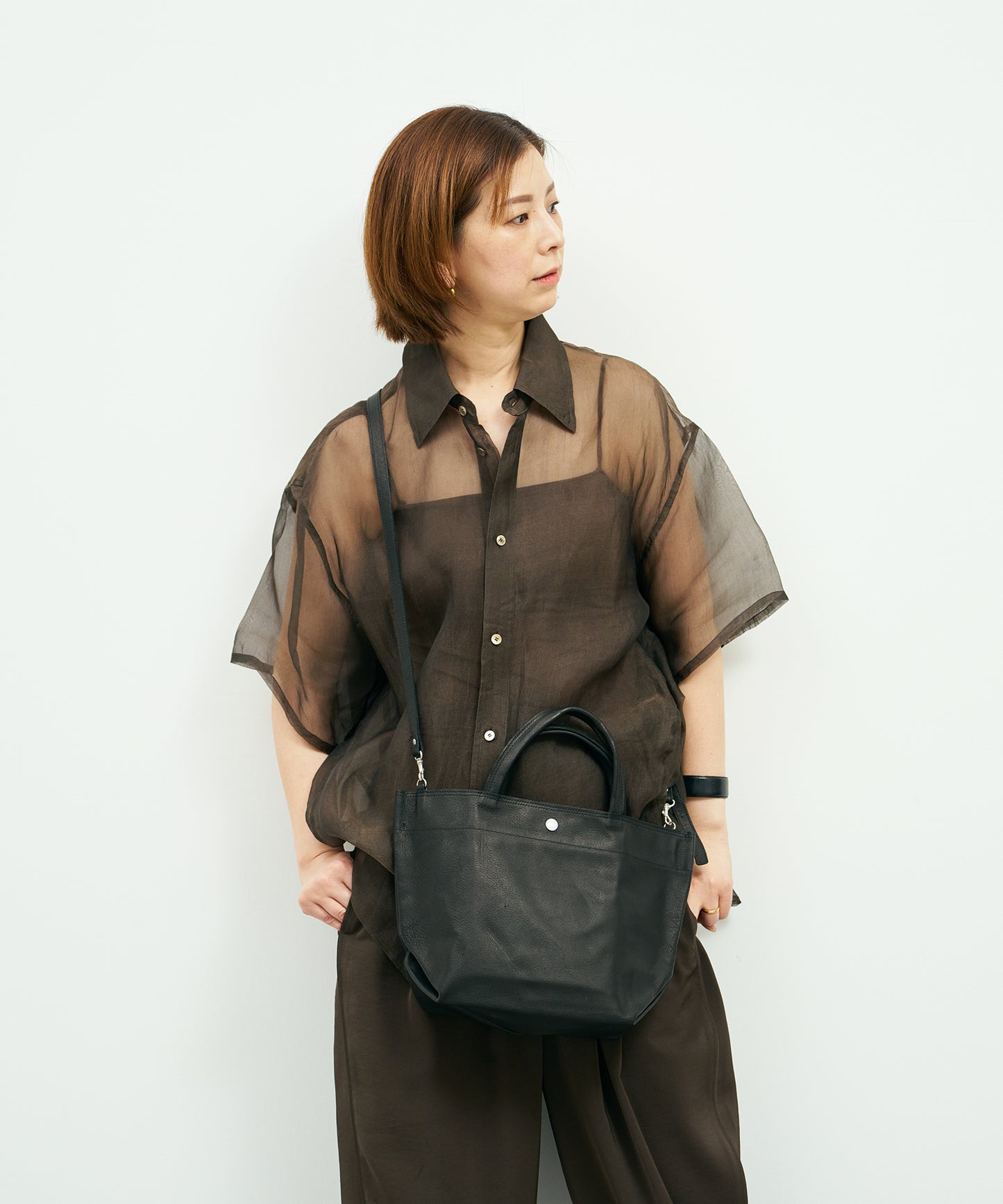 Lunch bag S_carry light - Black / pigskin Hallie