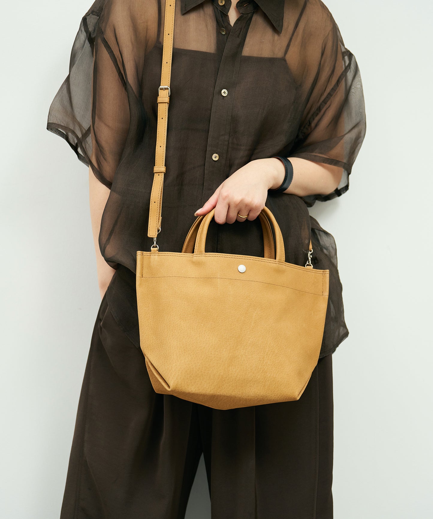 Lunch bag S_carry light - Camel / pigskin Hallie