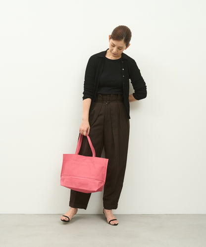 Bolso tote ancho M (magenta) / piel de cerdo "HALLIE" 