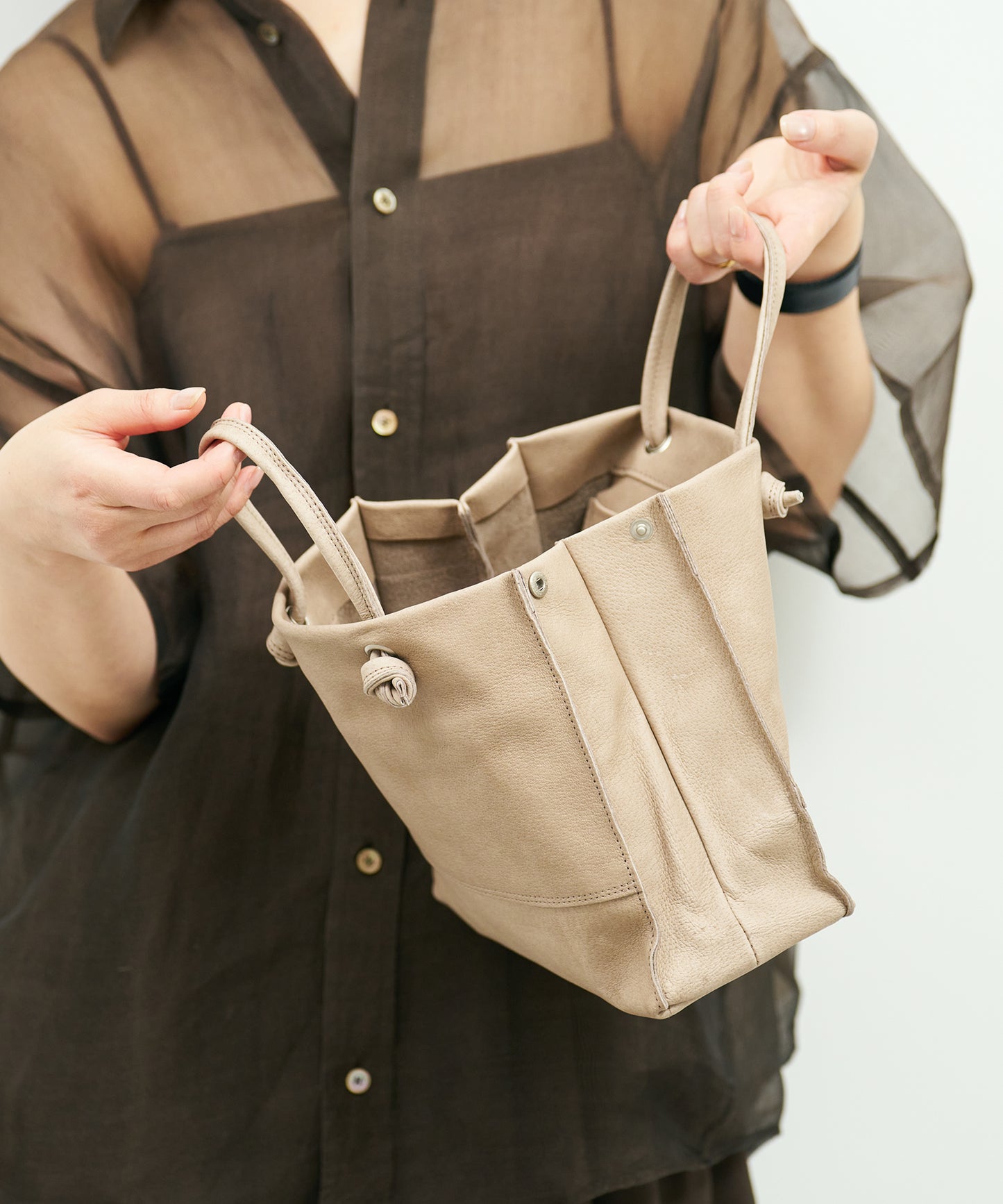 Mini shopper - Pink beige / pigskin Hallie