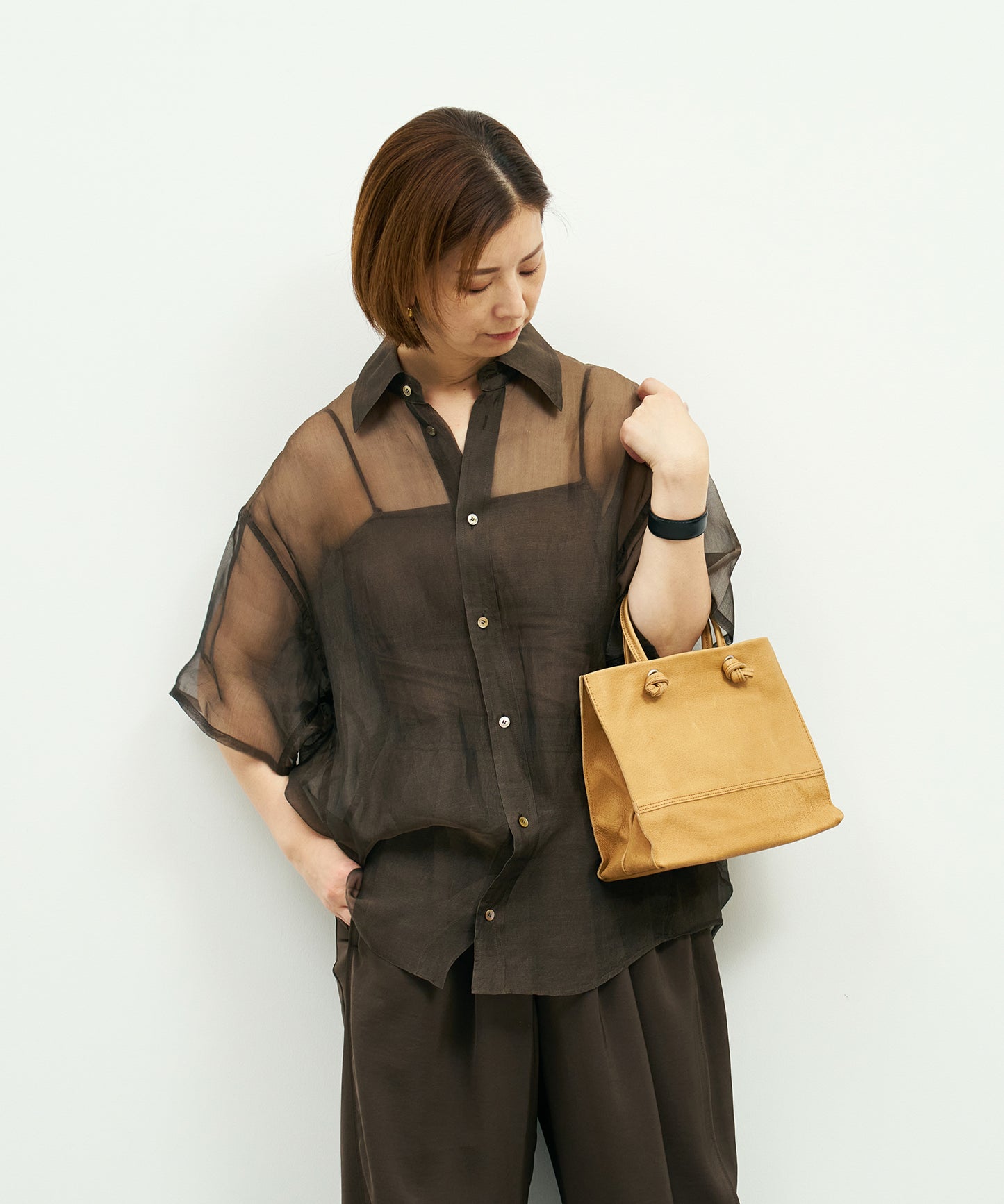 Mini shopper - Camel / pigskin Hallie
