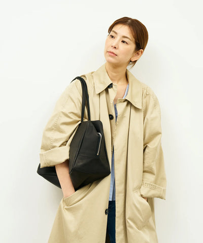 Square duffel M - Black / pigskin Hallie