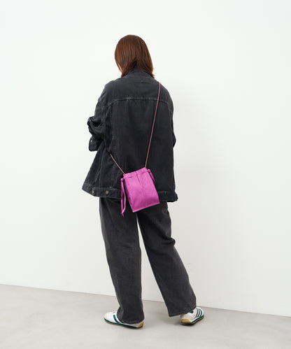 #30/ Medicine pochette (peony purple) / Pigskin "HALLIE"