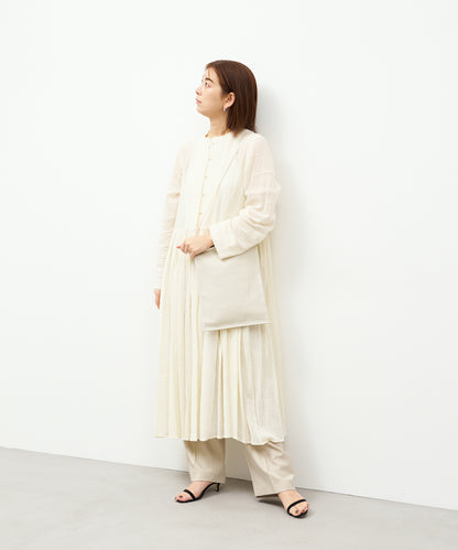 #30/ 扁平单肩包 (燕麦色) / 猪皮“HALLIE”