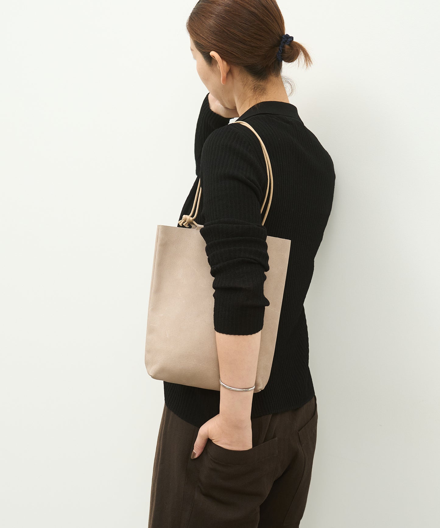 Mini bolso tote / Piel de cerdo "HALLIE" 