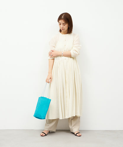 #30《SALE 40%》Mini tote bag (turquoise) / Pigskin "HALLIE"