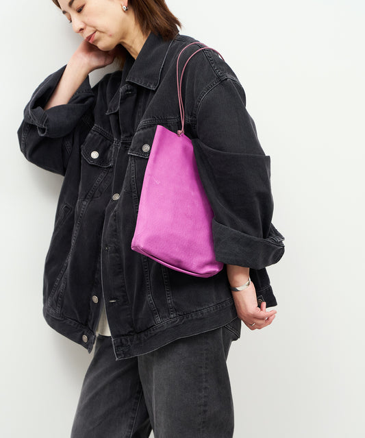 #30/ 迷你托特包（牡丹紫）/ 猪皮“HALLIE”