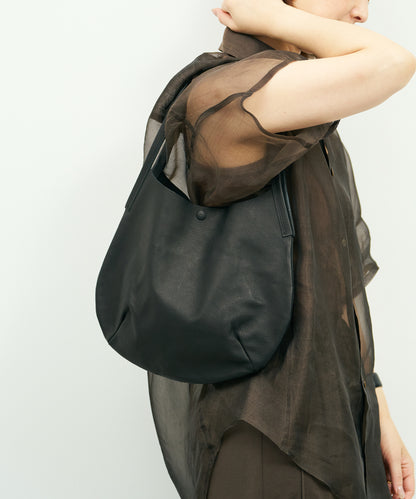 Circle tote bag - Black / pigskin Hallie