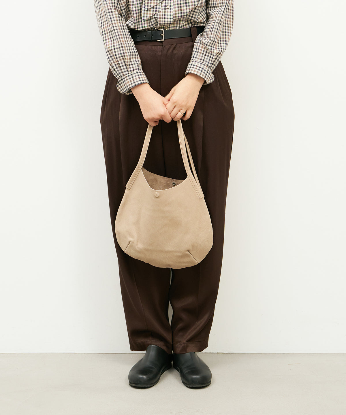 Circle tote - Pink beige / pigskin Hallie