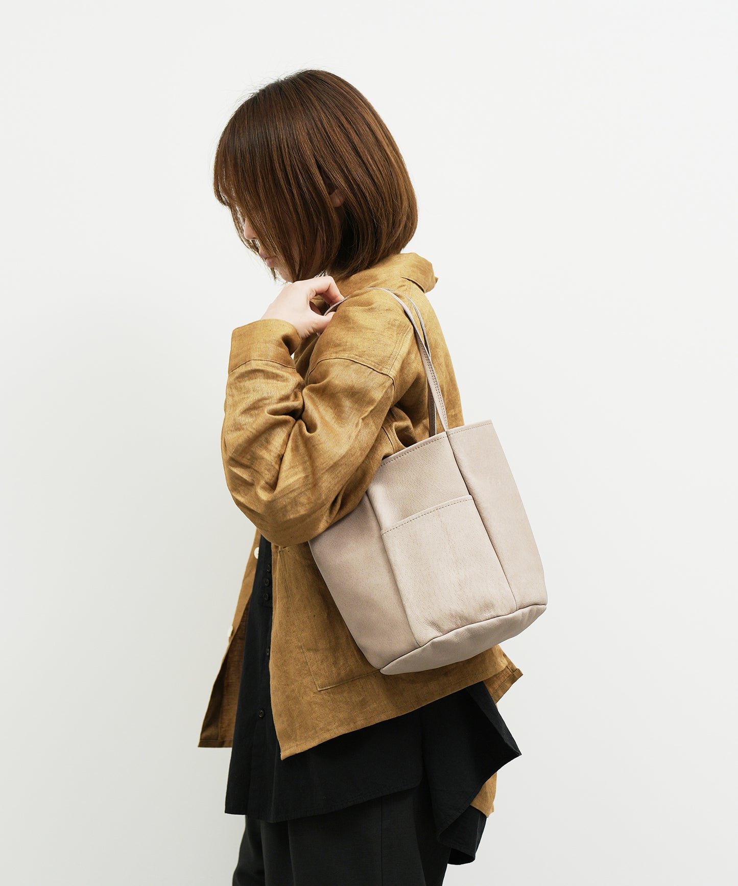 Bucket tote - Pink beige / pigskin Hallie