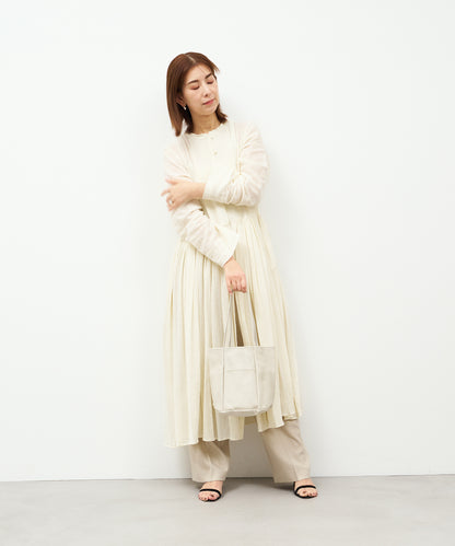 #30/ Bucket tote bag (oatmeal) / pigskin "HALLIE"