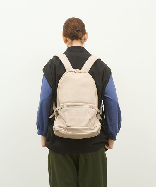 #30 / Mini Daily Backpack (pink beige) / pigskin "HALLIE"