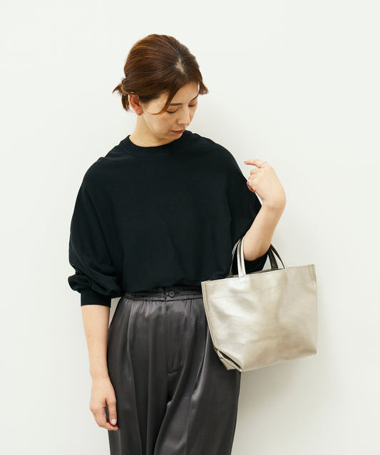 Lunch bag S  - Silver / pigskin Lustra