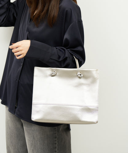 #36/ 日常购物袋 (银色) / 猪皮“LUSTRA” 