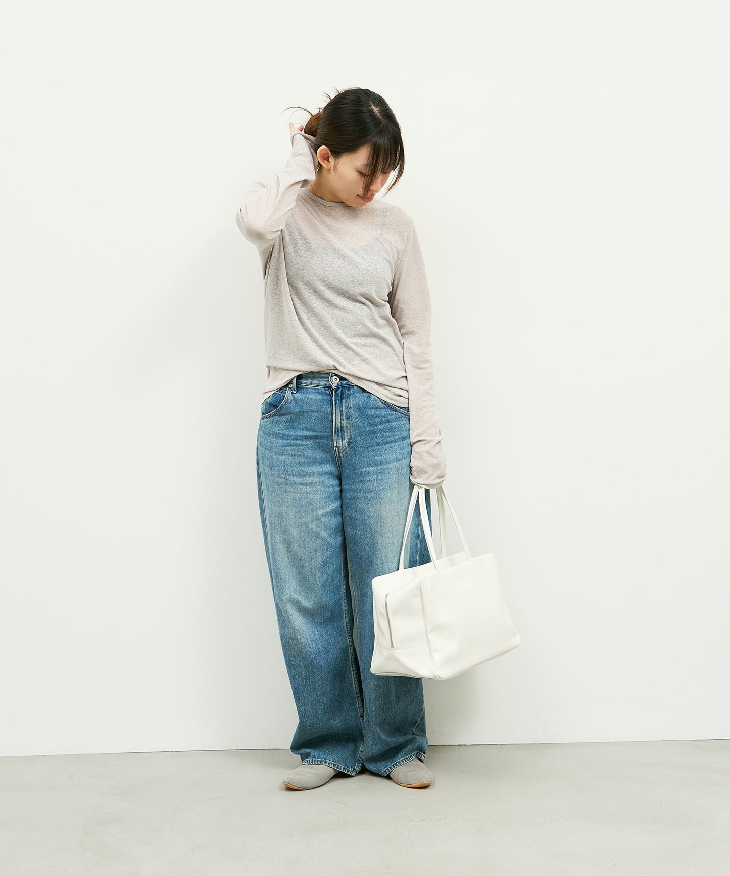 Square duffel bag M / pigskin Cerato