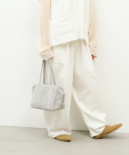 #39/ Square duffle XS (sand gray) / pigskin "Lining Suede"