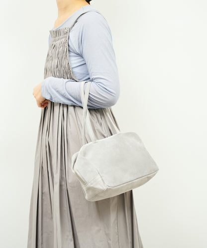 #39/ Square duffle XS (sand gray) / pigskin "Lining Suede"